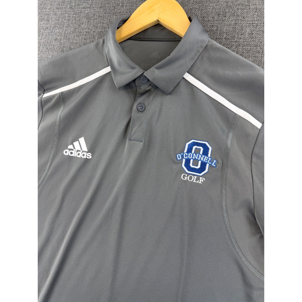 Adidas Mens Aeroready Grey O'Connell Golf Polo Shirt HS8919 Medium